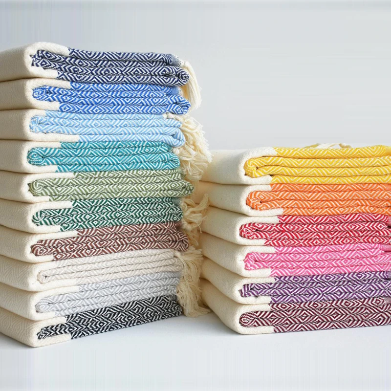 Turkish towel blanket home geometric diamond sofa blanket woven jacquard handmade tassel blanket Turkish beach towel
Turkish towel blanket home geometric diamond sofa blanket woven jacquard handmade tassel blanket Turkish beach towel