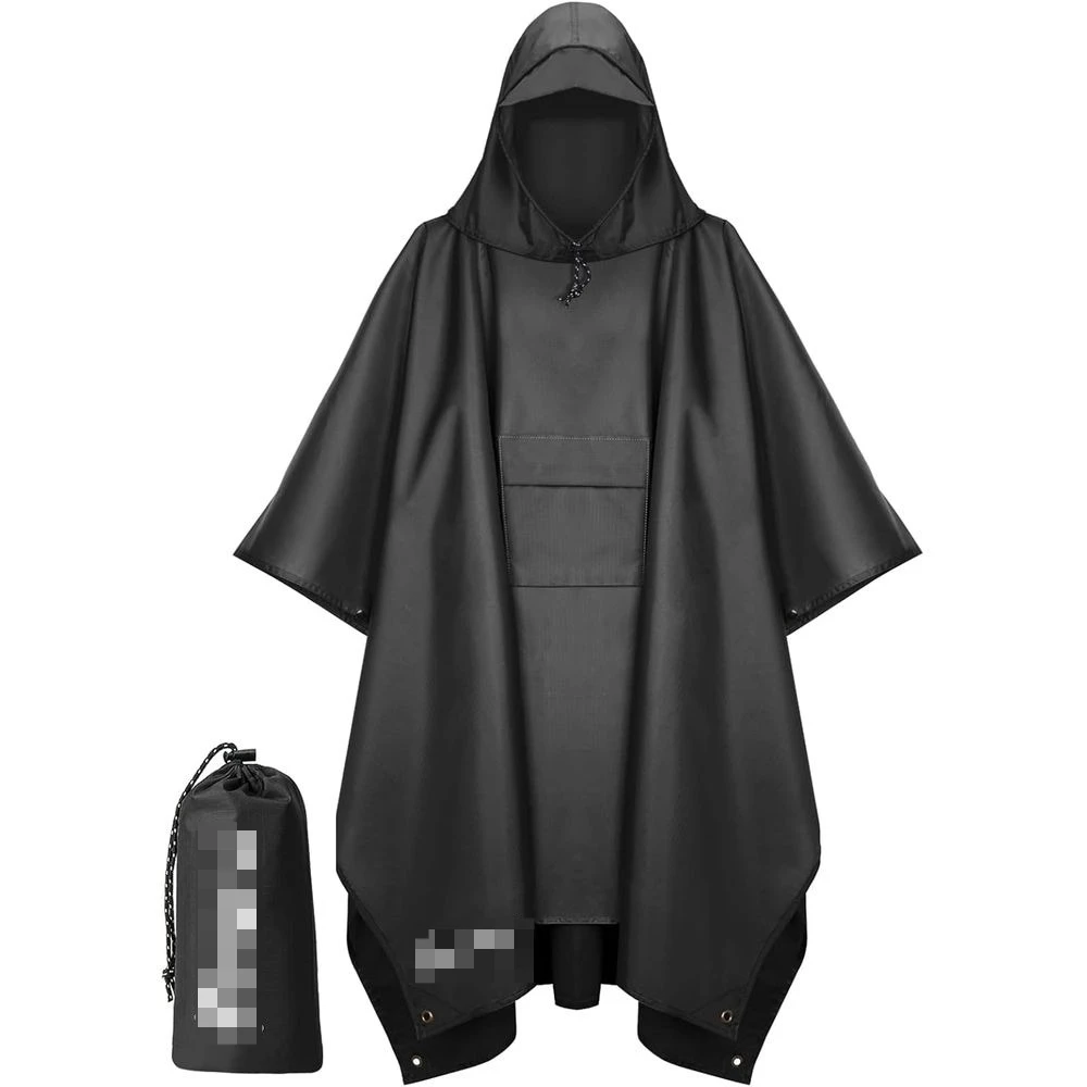 3-in-1 Hooded Rain Poncho, Waterproof Unisex Jacket for Adult, Ideal for Hiking and Camping
3-in-1 Hooded Rain Poncho, Waterproof Unisex Jacket for Adult, Ideal for Hiking and Camping