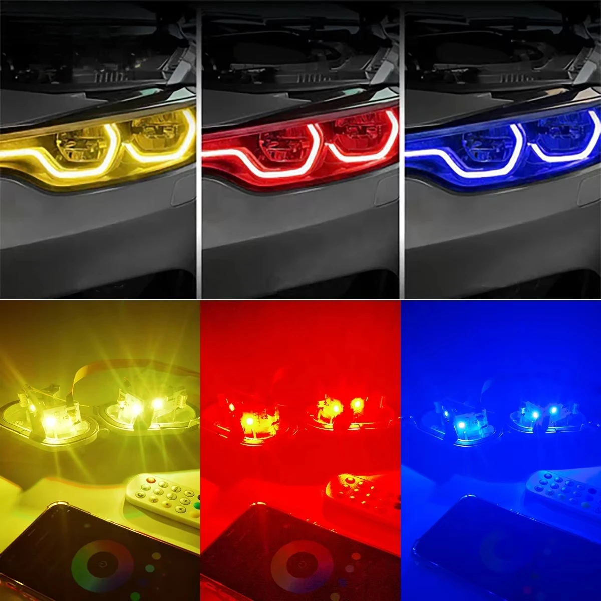 With Heat Sinks Daytime Running Light Color Changing LED RGBW DRL Modules For BMW M3 M4 F32 F36 F80 F82 LCI
With Heat Sinks Daytime Running Light Color Changing LED RGBW DRL Modules For BMW M3 M4 F32 F36 F80 F82 LCI
