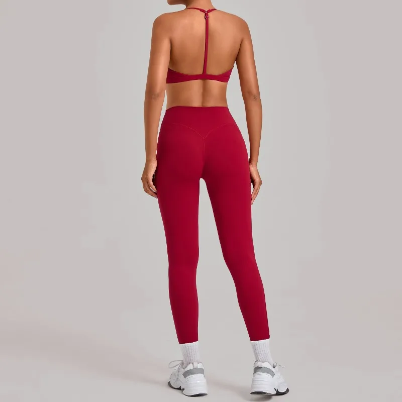 Женский бесшовный комплект для йоги, бюстгальтер с длинными брюками, боди для бега, фитнеса, спортивный комплект с высокой талией, облегающий костюм с подтяжкой бедер
Женский бесшовный комплект для йоги, бюстгальтер с длинными брюками, боди для бега, фитнеса, спортивный комплект с высокой талией, облегающий костюм с подтяжкой бедер