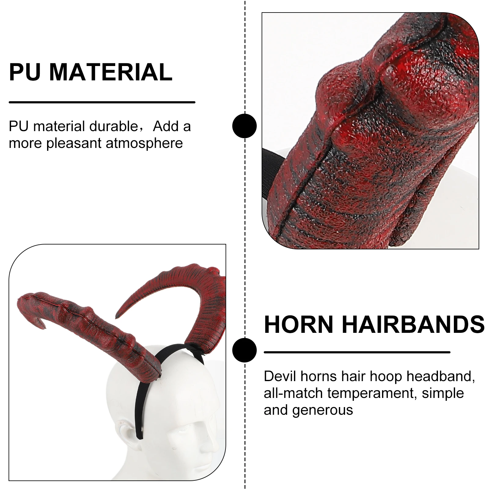 1Pcs Evil Horn Headdress Unique Creative Horn Hair Hoop Costume Party Carnival Celebration Hair Prop Carnival Headdress
1Pcs Evil Horn Headdress Unique Creative Horn Hair Hoop Costume Party Carnival Celebration Hair Prop Carnival Headdress