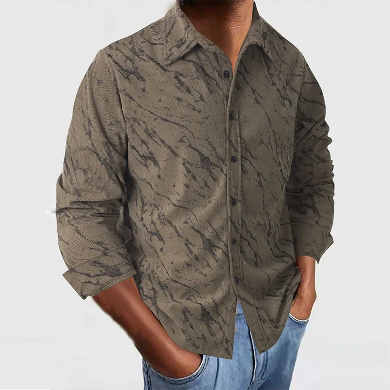 Мужская вельветовая рубашка с длинными рукавами и принтом в стиле ретро, повседневная уличная куртка, верхний цвет, мужское модное пальто с лацканами
Мужская вельветовая рубашка с длинными рукавами и принтом в стиле ретро, повседневная уличная куртка, верхний цвет, мужское модное пальто с лацканами