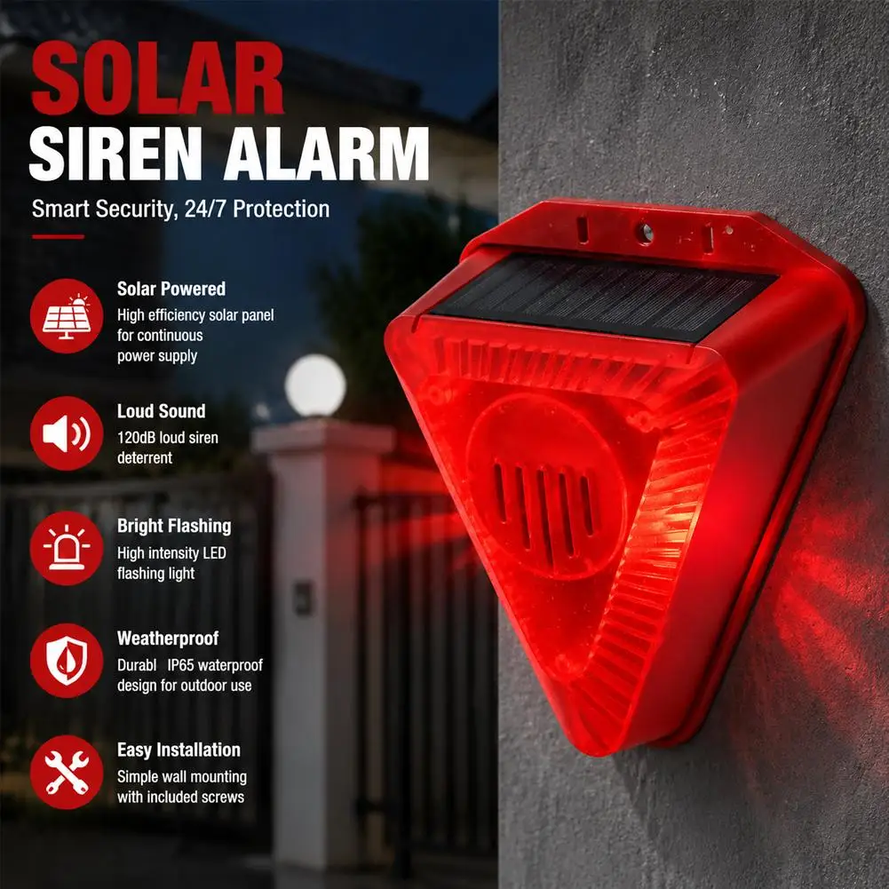 New Solar Animal Repeller Sound Light Alarm Lamp Solar Powered Waterproof Timer Animal Deterrents Dog/Cat/Bird Animal Repellent
New Solar Animal Repeller Sound Light Alarm Lamp Solar Powered Waterproof Timer Animal Deterrents Dog/Cat/Bird Animal Repellent