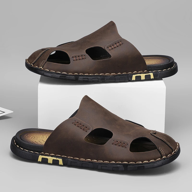 Men's Breathable Solid Colour Close Toe Sandals, Non Slip Durable Rubber Sole Beach Water Shoes For Outdoor Activities
Men's Breathable Solid Colour Close Toe Sandals, Non Slip Durable Rubber Sole Beach Water Shoes For Outdoor Activities