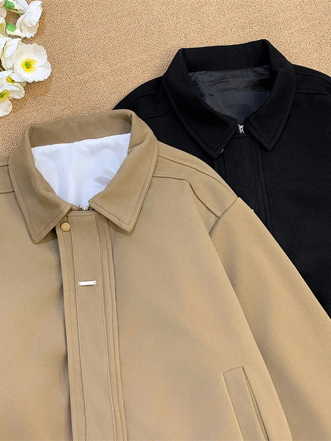 Мужское шерстяное пальто-жакет с отложным воротником в американском стиле, утепленное, модное, универсальное, для осени и зимы
Мужское шерстяное пальто-жакет с отложным воротником в американском стиле, утепленное, модное, универсальное, для осени и зимы