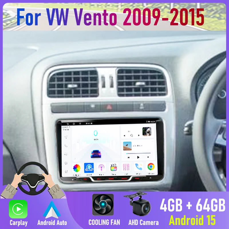 9'' For VW Vento 2009-2015 Car Radio Carplay BT Google Map Stereo Android 15 Auto FM Head Unit GPS Navi 2DIN Car Accessories
9'' For VW Vento 2009-2015 Car Radio Carplay BT Google Map Stereo Android 15 Auto FM Head Unit GPS Navi 2DIN Car Accessories