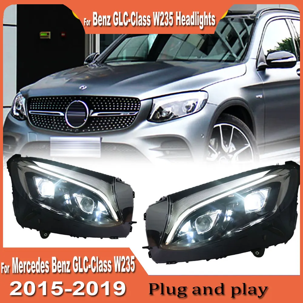 LED Head Lamp For Benz GLC Headlights 2016-2019 W253 X253 DRL Double lens LED Bulb Assembly upgrade Dynamic Signal Accessories
LED Head Lamp For Benz GLC Headlights 2016-2019 W253 X253 DRL Double lens LED Bulb Assembly upgrade Dynamic Signal Accessories