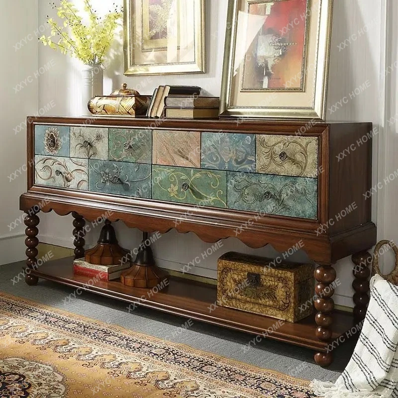 LSL solid wood dining side cabinet retro and old living room storage locker entrance
LSL solid wood dining side cabinet retro and old living room storage locker entrance