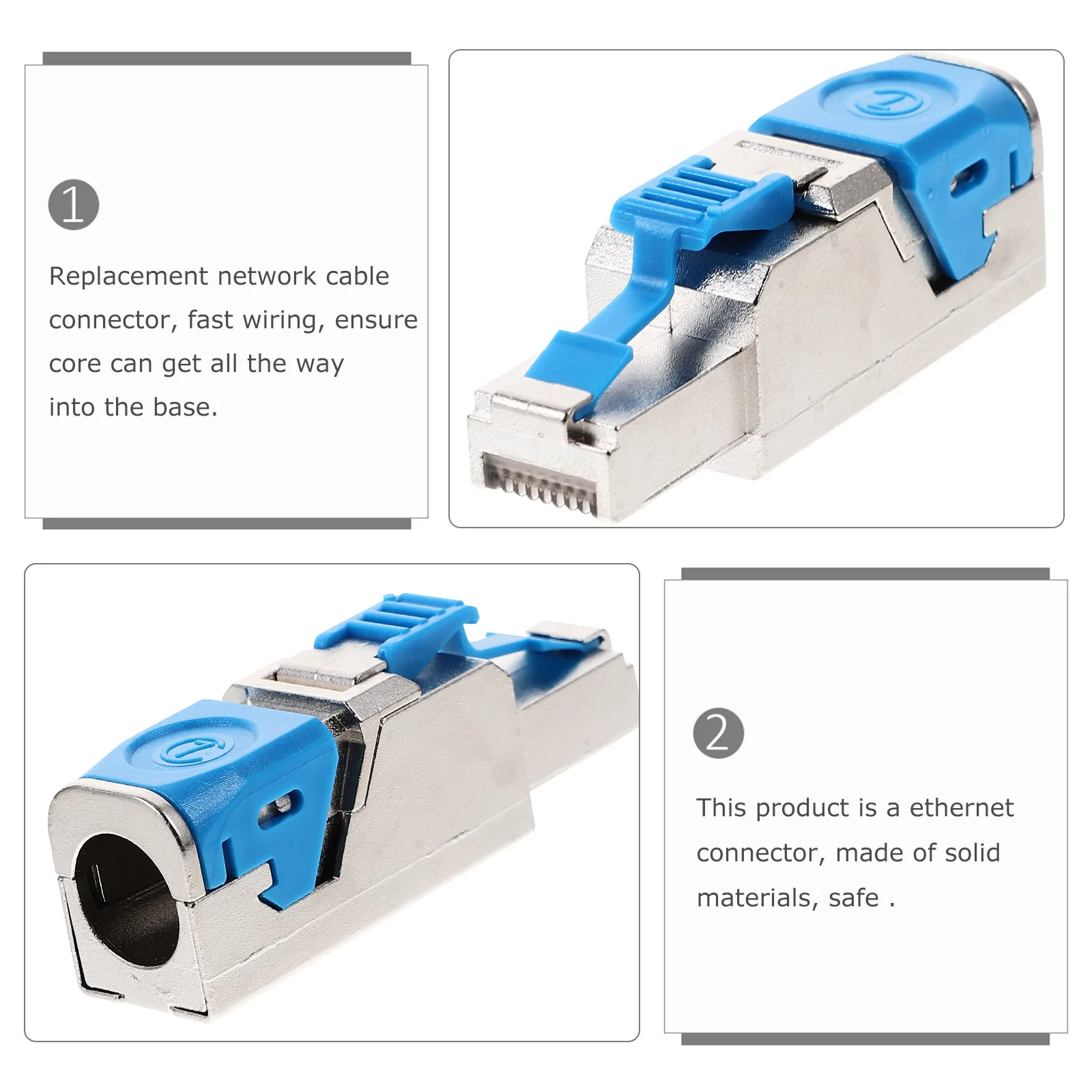 Разъемы без давления, экранированный разъем кабеля Ethernet Cat7, сквозной разъем для маршрутизатора, коробка для ноутбука, прочный
Разъемы без давления, экранированный разъем кабеля Ethernet Cat7, сквозной разъем для маршрутизатора, коробка для ноутбука, прочный