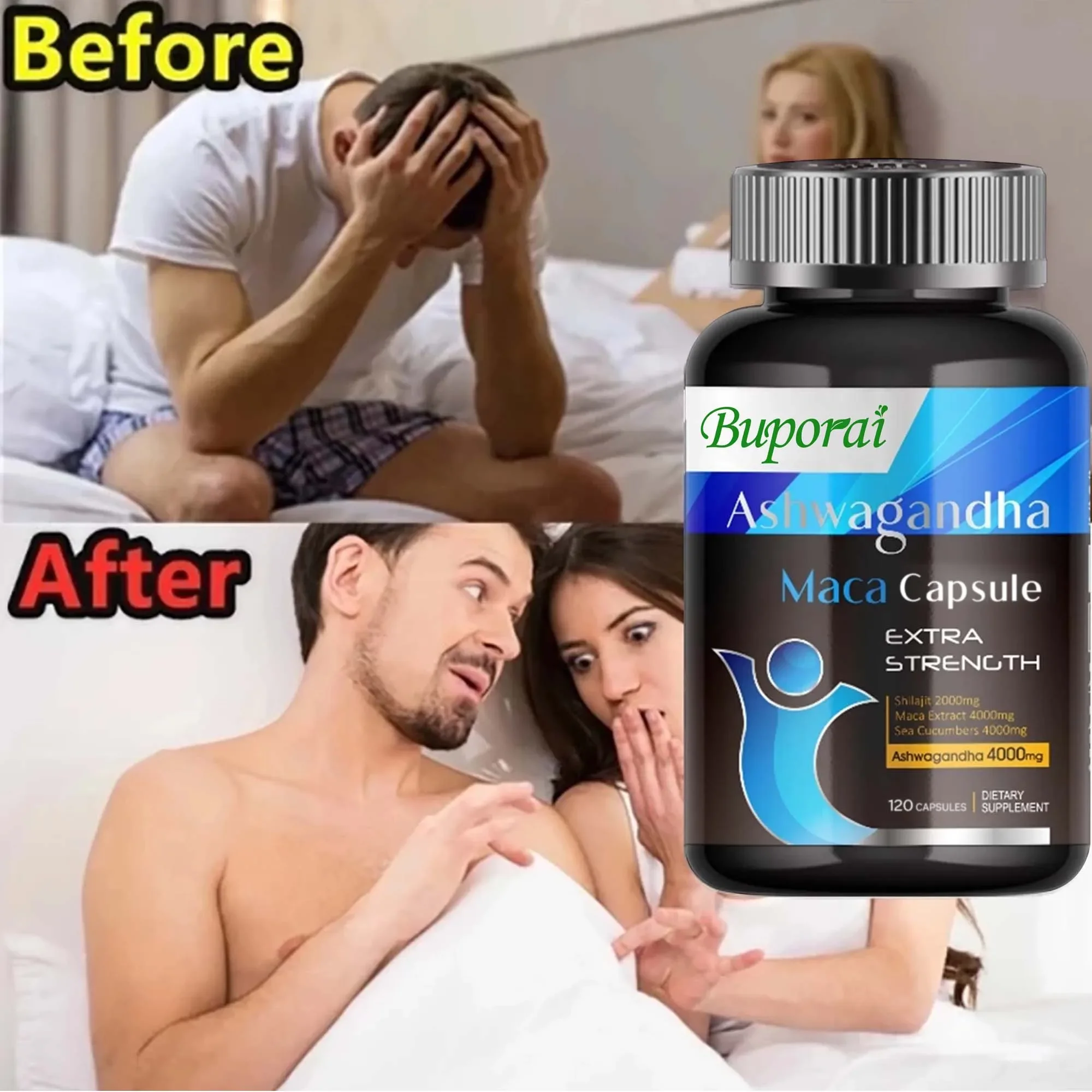 Ashwagandha Capsule Supports Reproductive Health Natural Energizer, Male Enhancing Supplement
Ashwagandha Capsule Supports Reproductive Health Natural Energizer, Male Enhancing Supplement