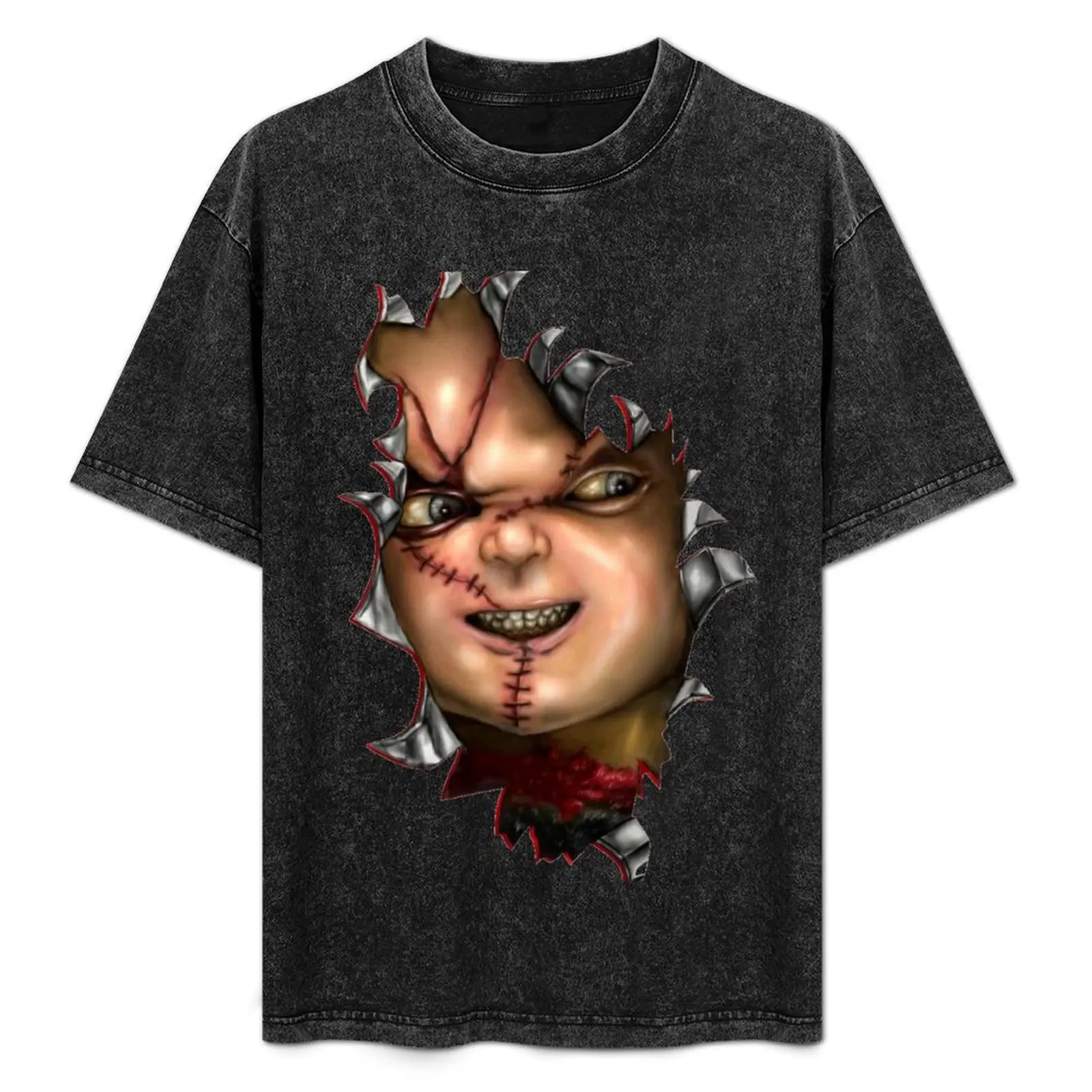 Chucky Hot sfregiato T-Shirt Retro Style Print Casual Top
Chucky Hot sfregiato T-Shirt Retro Style Print Casual Top