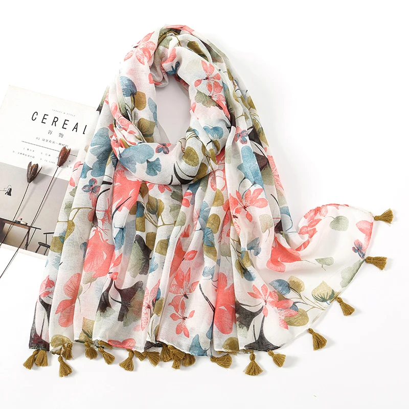 New Printed Soft Linen Cotton Scarf Shawls Women Luxury Premium Foulard Femme Long Fresh Floral Tassel Scarfs Scarves Echarpe
New Printed Soft Linen Cotton Scarf Shawls Women Luxury Premium Foulard Femme Long Fresh Floral Tassel Scarfs Scarves Echarpe