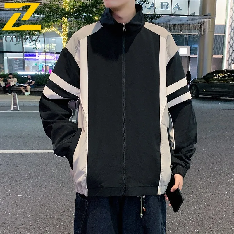 COMXZ 2025 Мужская и женская водоотталкивающая рабочая одежда для пар, весенне-осенняя свободная куртка с воротником-стойкой, модное легкое пальто
COMXZ 2025 Мужская и женская водоотталкивающая рабочая одежда для пар, весенне-осенняя свободная куртка с воротником-стойкой, модное легкое пальто