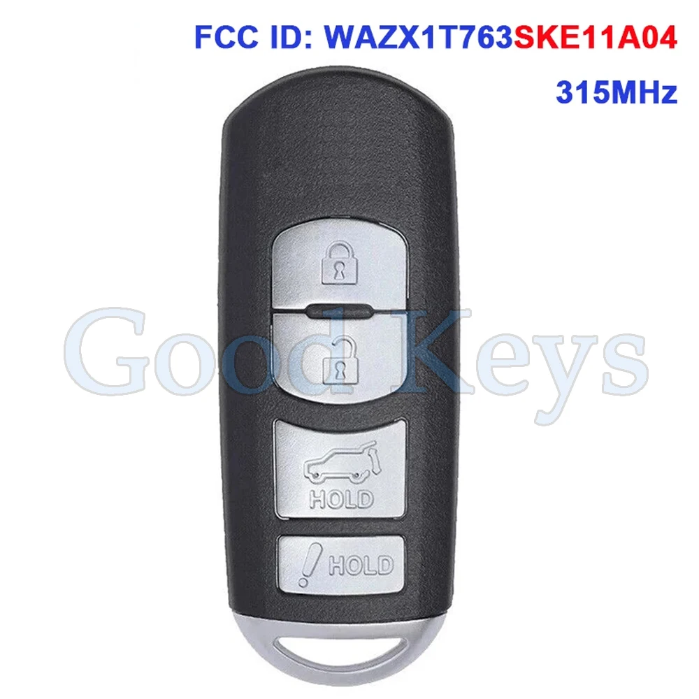 for Mazda CX-9 CX-7 MX-5 MIATA 2010 2011 2012 2013 2014 2015 Smart Remote Car Key Fob SKE11A-04 OE TEY1-67-5RY WAZX1T763SKE11A04
for Mazda CX-9 CX-7 MX-5 MIATA 2010 2011 2012 2013 2014 2015 Smart Remote Car Key Fob SKE11A-04 OE TEY1-67-5RY WAZX1T763SKE11A04