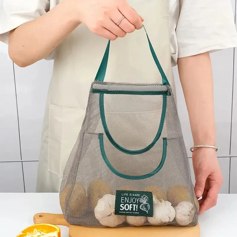 1pc 40x50cm Green Multi-purpose Storage Household Hanging Bag Fruits And Vegetables Portable And Breathable Hanging Storage Bag
1pc 40x50cm Green Multi-purpose Storage Household Hanging Bag Fruits And Vegetables Portable And Breathable Hanging Storage Bag