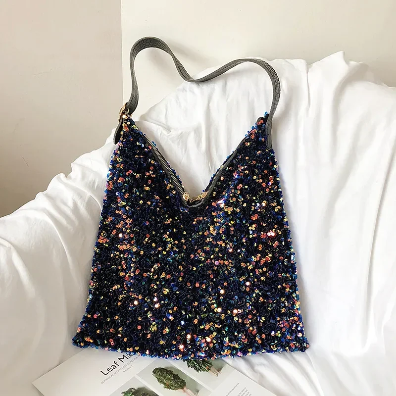 Luxury Sequins Women Shoulder Bags Designer Handbags Fashion Shiny Large Capacity Tote Messenger Bag Lady Big Purses Shopper Bag
Luxury Sequins Women Shoulder Bags Designer Handbags Fashion Shiny Large Capacity Tote Messenger Bag Lady Big Purses Shopper Bag