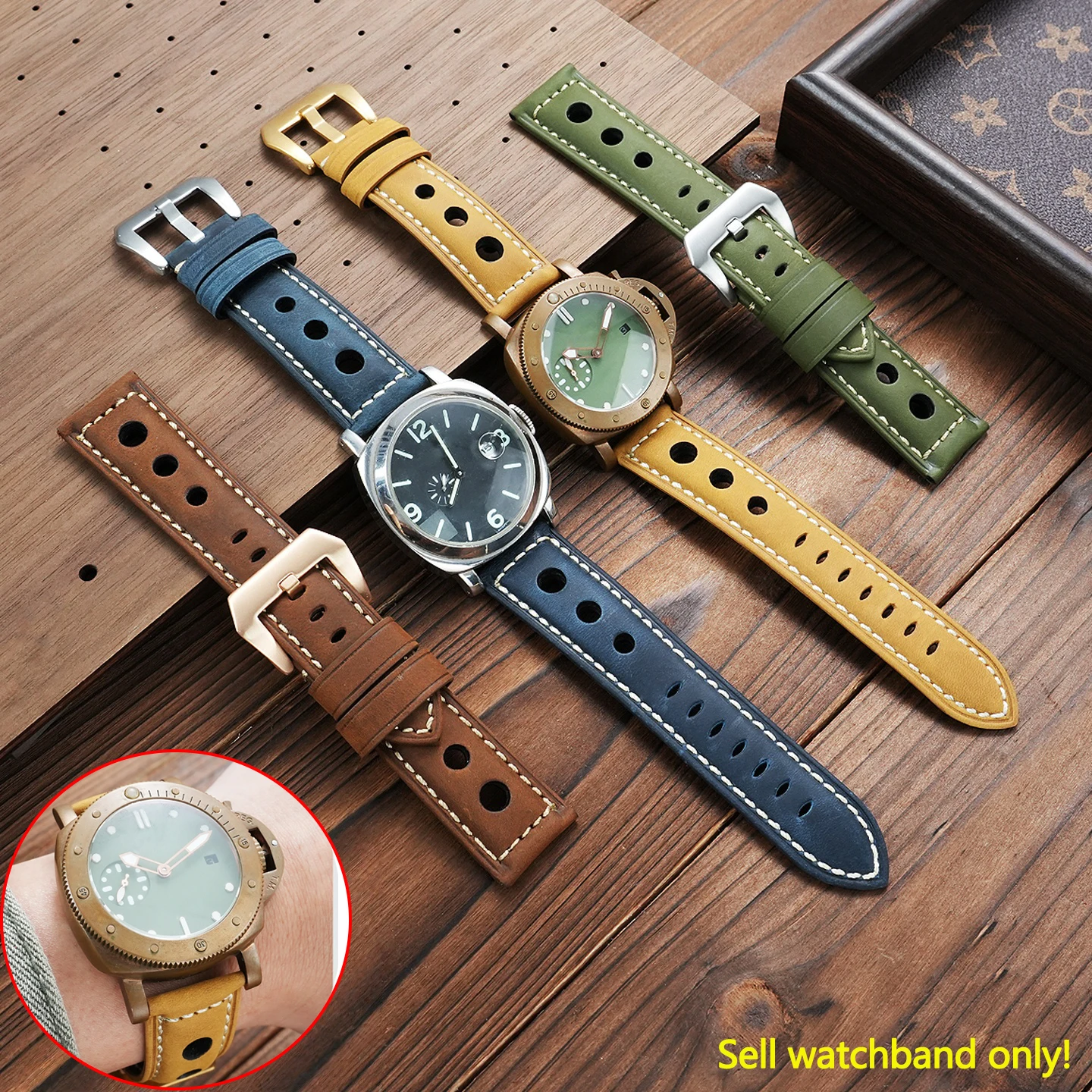 Vintage frosted cowhide strap breathable bracelet for Panerai Lumino series PAM111 441/438 universal soft band for Seiko/Casio
Vintage frosted cowhide strap breathable bracelet for Panerai Lumino series PAM111 441/438 universal soft band for Seiko/Casio