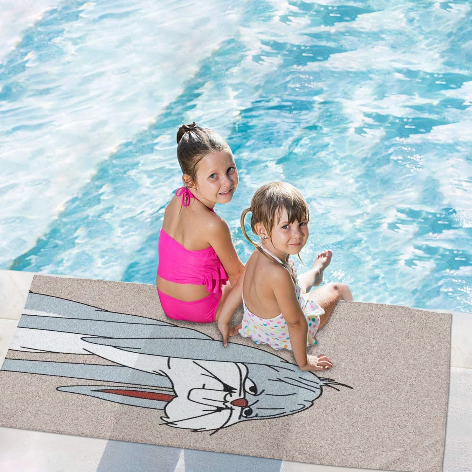 Пляжное полотенце «Банни» с изображением кролика багсов, мультяшный рисунок для девушек и детей, для душа, полотенце для путешествий, милое украшение для ванной комнаты
Пляжное полотенце «Банни» с изображением кролика багсов, мультяшный рисунок для девушек и детей, для душа, полотенце для путешествий, милое украшение для ванной комнаты