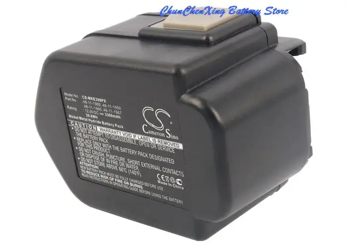 3300mAh Battery for Milwaukee PAD12, PAS12PP,PCS12T,PEP12T,PEP12,PES12,0501-23, 49-24-0150, 0502-25,6560-21,6560-24
3300mAh Battery for Milwaukee PAD12, PAS12PP,PCS12T,PEP12T,PEP12,PES12,0501-23, 49-24-0150, 0502-25,6560-21,6560-24