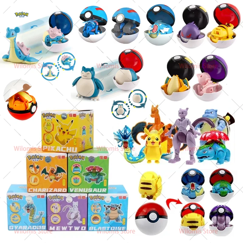 Original Pokemon Elf Ball Toys Pocket Monsters Action Figures Model Pikachu Charizard Eevee Snorlax Lapras Child Toy Set
Original Pokemon Elf Ball Toys Pocket Monsters Action Figures Model Pikachu Charizard Eevee Snorlax Lapras Child Toy Set