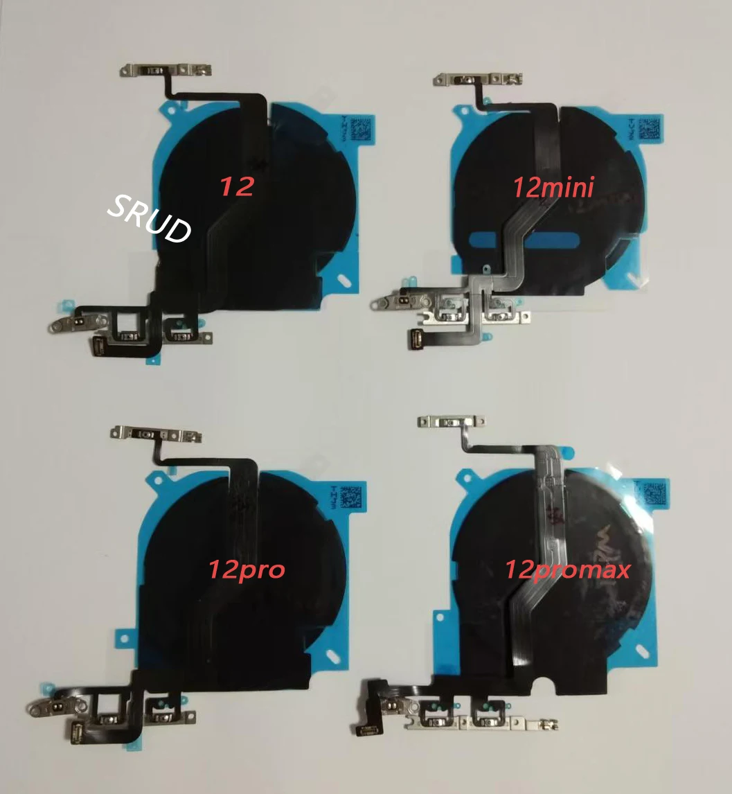 3pcs Wireless Charging Chip Coil With Magnet Power Volume Button Flex Cable for iPhone 12 13mini 12 13 Pro Max replacement
3pcs Wireless Charging Chip Coil With Magnet Power Volume Button Flex Cable for iPhone 12 13mini 12 13 Pro Max replacement
