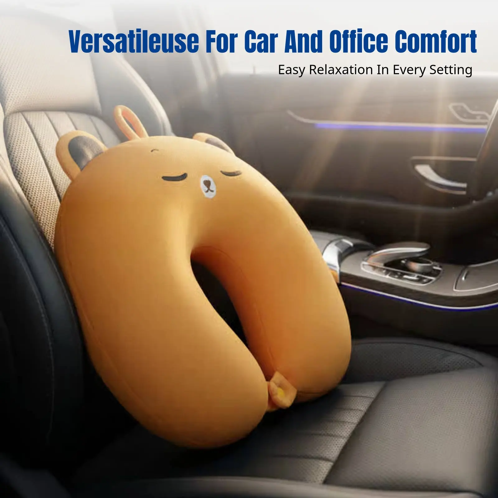 Cartoon Car Headrest, Universal Support, Neck Pillow, Office Chair Backrest, Soft U-Shaped Design
Cartoon Car Headrest, Universal Support, Neck Pillow, Office Chair Backrest, Soft U-Shaped Design