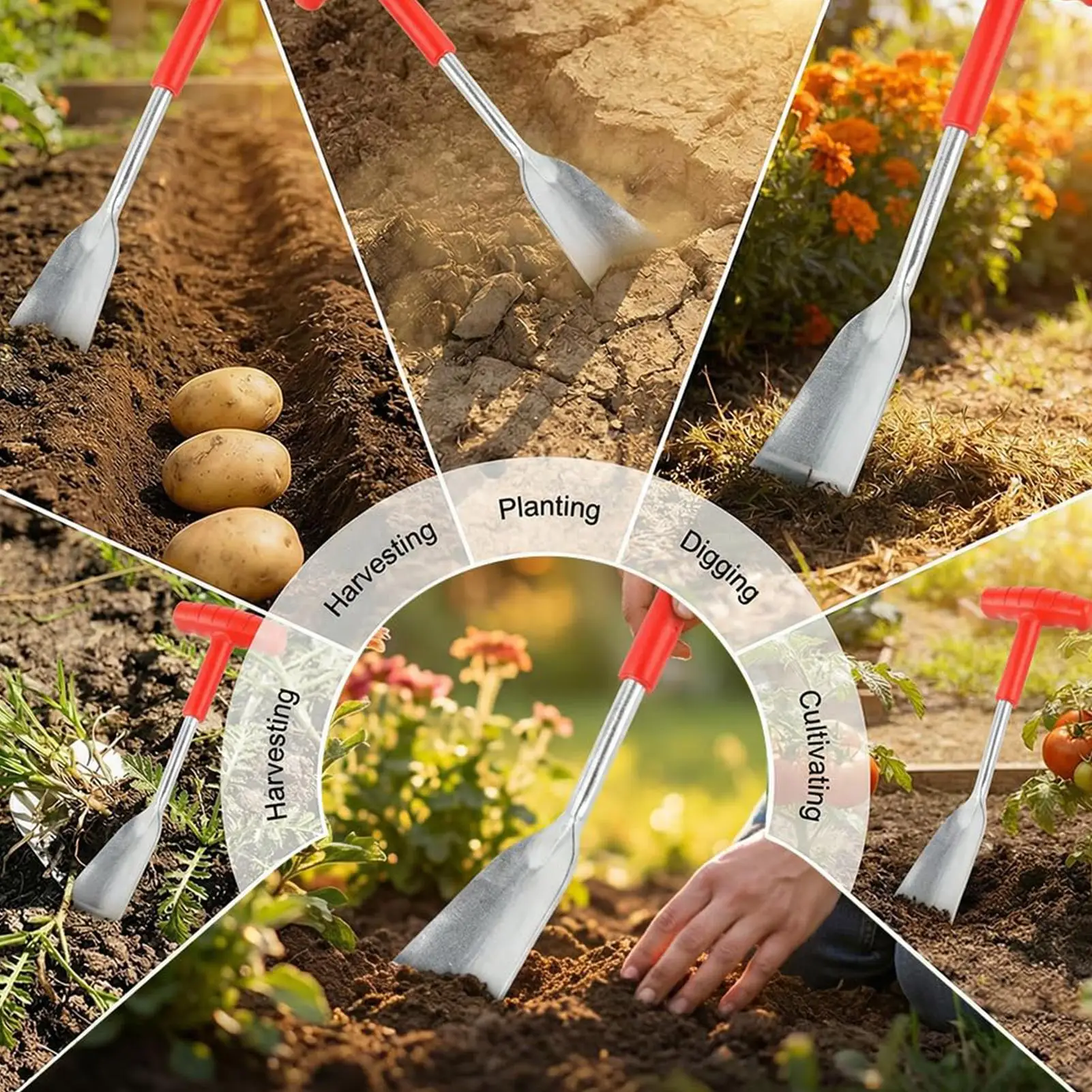 Gardening Shovel Heavy Duty Gardening Cultivation Tool Transplanting Shovel For Yard Lawn Landscape Flower Bed Vegetable Garden
Gardening Shovel Heavy Duty Gardening Cultivation Tool Transplanting Shovel For Yard Lawn Landscape Flower Bed Vegetable Garden