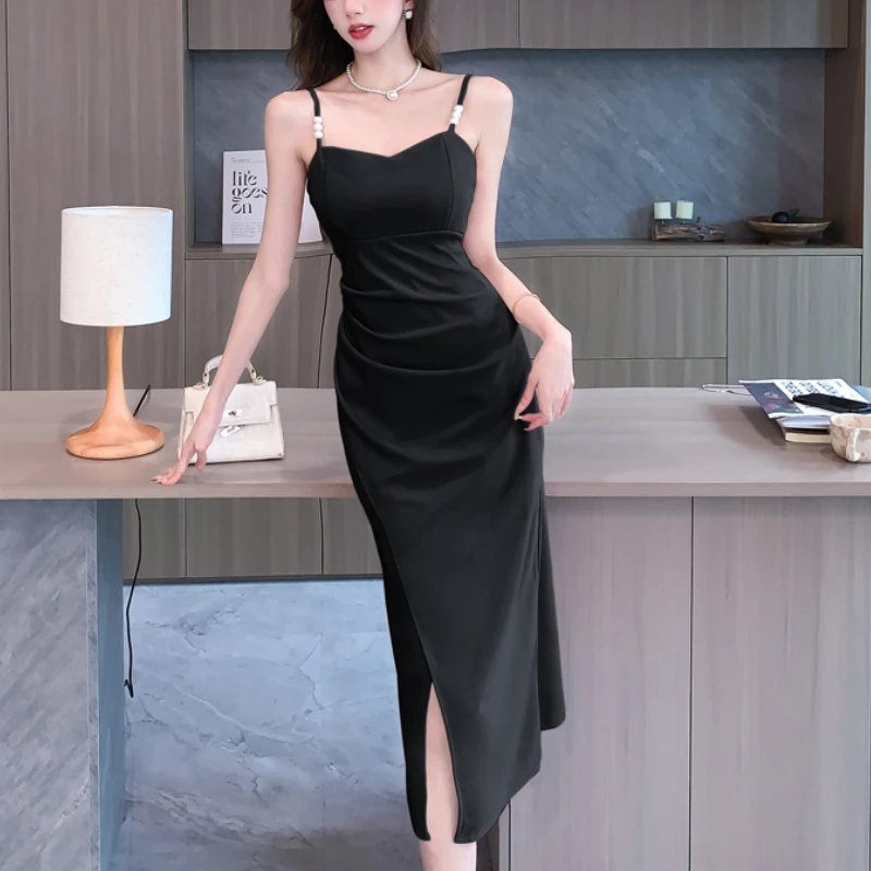 Sleeveless Party Dresses, Slim, Green, Black, Pink, Sling Dress, Casual Fashion, Summer
Sleeveless Party Dresses, Slim, Green, Black, Pink, Sling Dress, Casual Fashion, Summer
