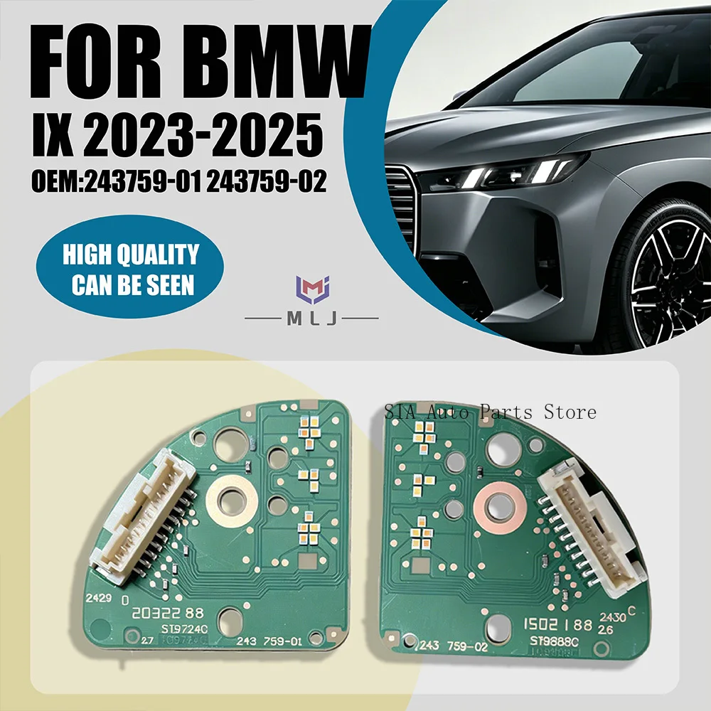 Для BMW IX 2023-2025: Белый светодиодный чип Angel Eye, плата источника света для фар и ДХО (243759-01, 243759-02)
Для BMW IX 2023-2025: Белый светодиодный чип Angel Eye, плата источника света для фар и ДХО (243759-01, 243759-02)
