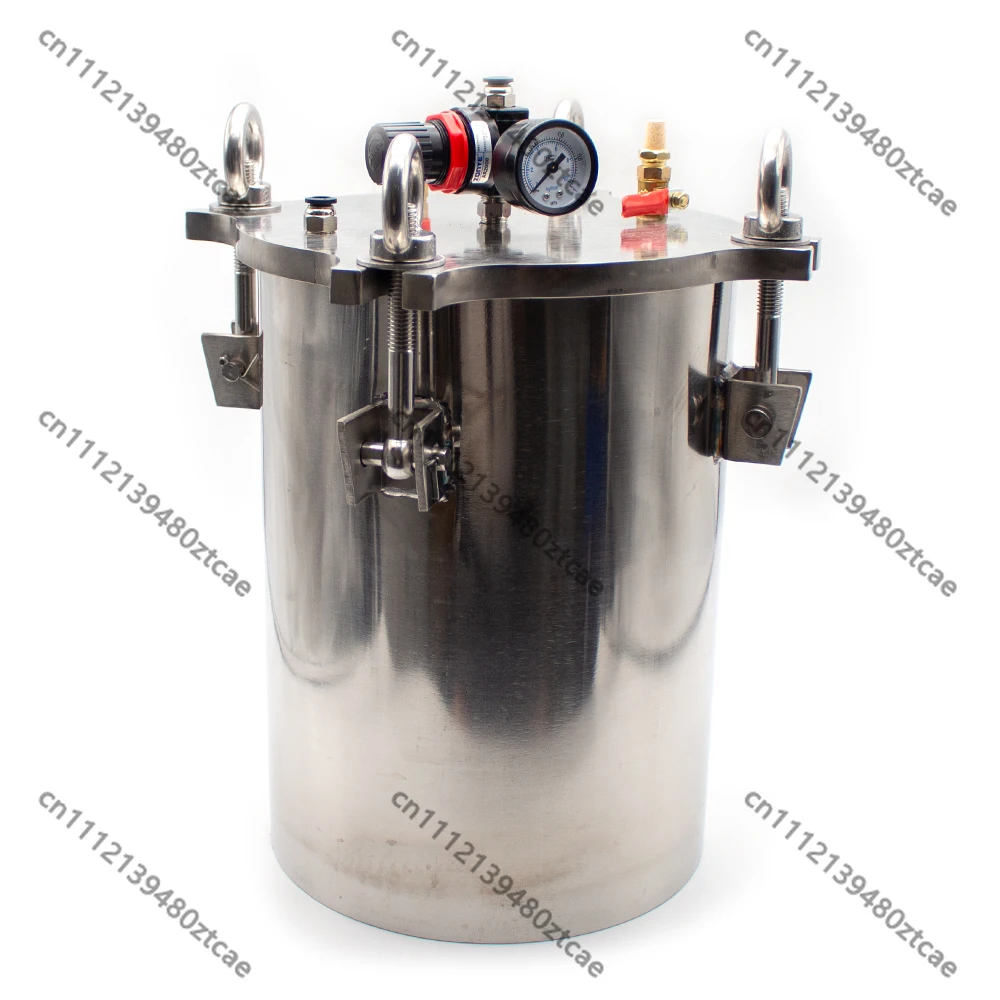 304 Stainless Steel Pressure Tank Fluid Dispensing Bucket Storage Tank With Safety Regulating Valve 1‑10L
304 Stainless Steel Pressure Tank Fluid Dispensing Bucket Storage Tank With Safety Regulating Valve 1‑10L