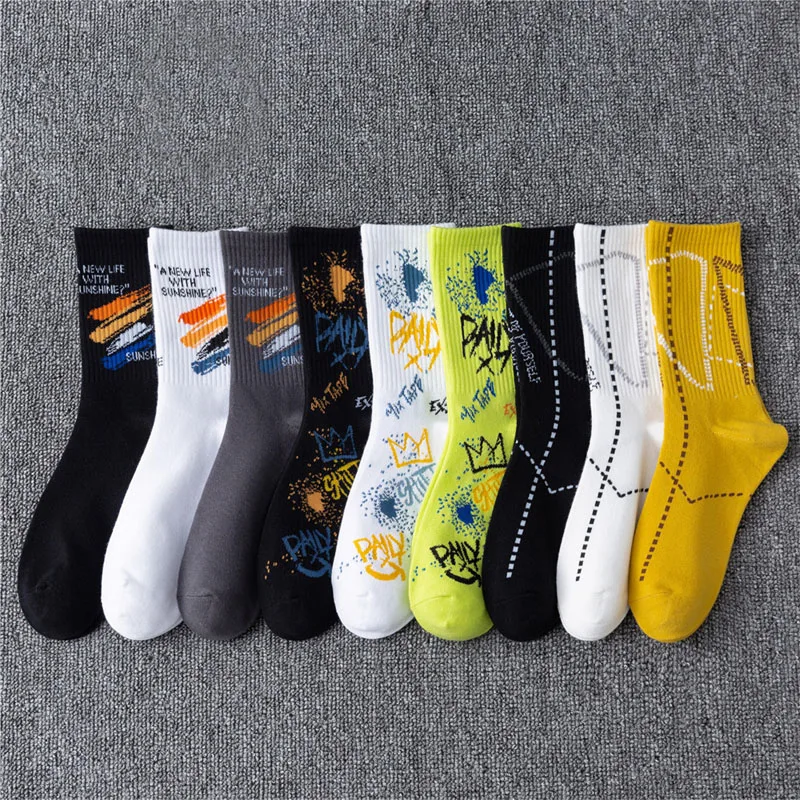 Ins Style Basketball Men Socks Cotton Hip-hop Female Sports Socks High Quality Harajuku Cool Funny Socks For Men And Women
Ins Style Basketball Men Socks Cotton Hip-hop Female Sports Socks High Quality Harajuku Cool Funny Socks For Men And Women