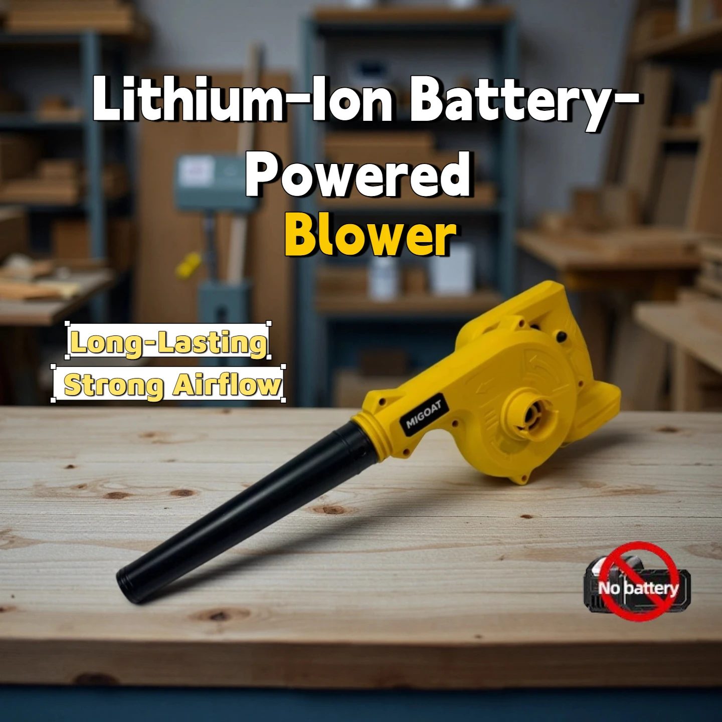 MIGOAT Dual-Use Cordless Blower, Leaf Blower and Electronics Duster, Adjustable Speed, For Makita 18V-21V
MIGOAT Dual-Use Cordless Blower, Leaf Blower and Electronics Duster, Adjustable Speed, For Makita 18V-21V