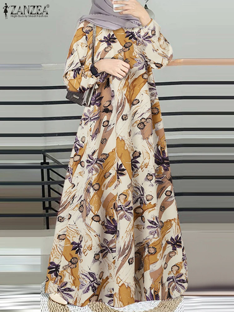 ZANZEA Loose Floral Printed Long Dress 2025 Spring Long Sleeve Islamic Hijab O Neck Vestidos Elegant Women Muslim Abaya Robe
ZANZEA Loose Floral Printed Long Dress 2025 Spring Long Sleeve Islamic Hijab O Neck Vestidos Elegant Women Muslim Abaya Robe