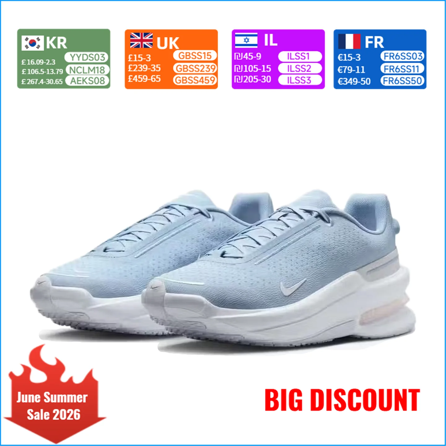 Nike Men's Running Shoes New Fitness Sneakers Breathable Casual Shoes IB2746-400
Nike Men's Running Shoes New Fitness Sneakers Breathable Casual Shoes IB2746-400