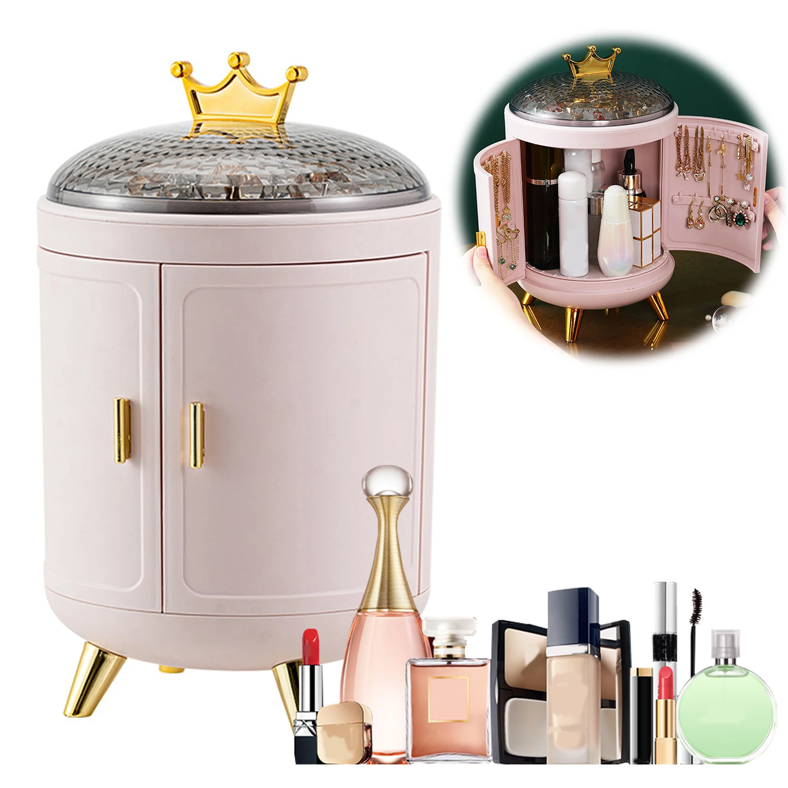 Органайзер для косметики и уходовых средств, пылезащитный, для хранения серег и ожерелий, настольный, для гостиной/рабочего стола/ванной комнаты
Органайзер для косметики и уходовых средств, пылезащитный, для хранения серег и ожерелий, настольный, для гостиной/рабочего стола/ванной комнаты