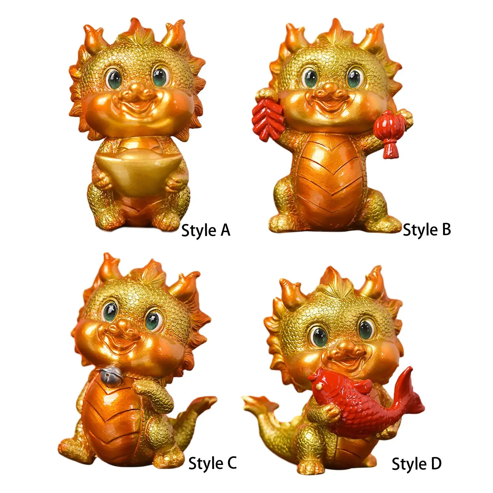 Resin Chinese Dragon Statue Tabletop Ornament Chinese New Year Dragon Figurine for Desktop Bookshelf Living Room Bedroom Home
Resin Chinese Dragon Statue Tabletop Ornament Chinese New Year Dragon Figurine for Desktop Bookshelf Living Room Bedroom Home