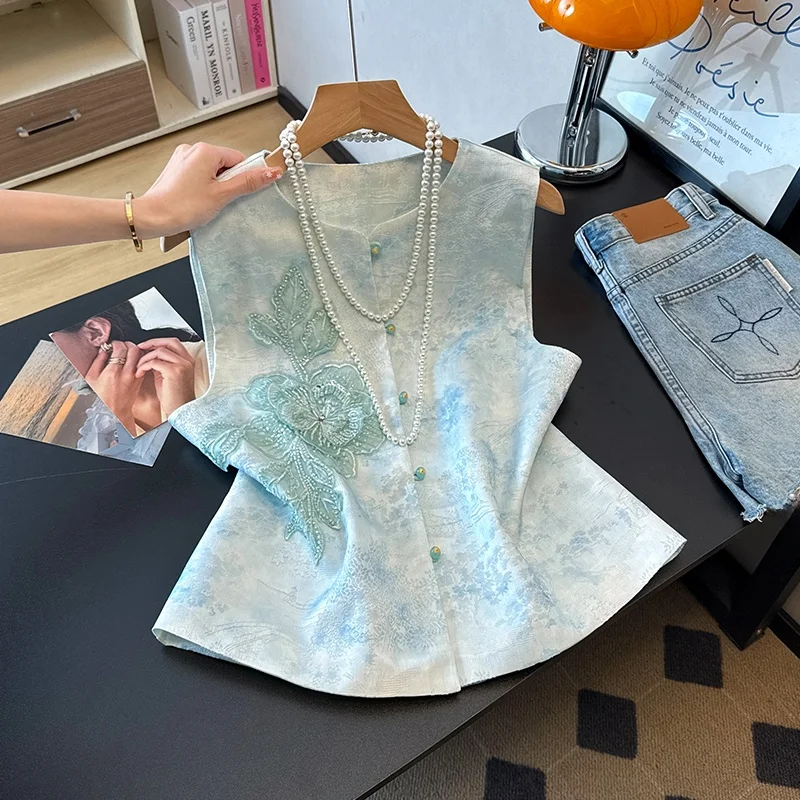 Retro Chinese Style Embroidered Shiny Sequin Heavy Work 3D Embellished Jacket Top Women's Fashion Ethnic Stage Costume
Retro Chinese Style Embroidered Shiny Sequin Heavy Work 3D Embellished Jacket Top Women's Fashion Ethnic Stage Costume