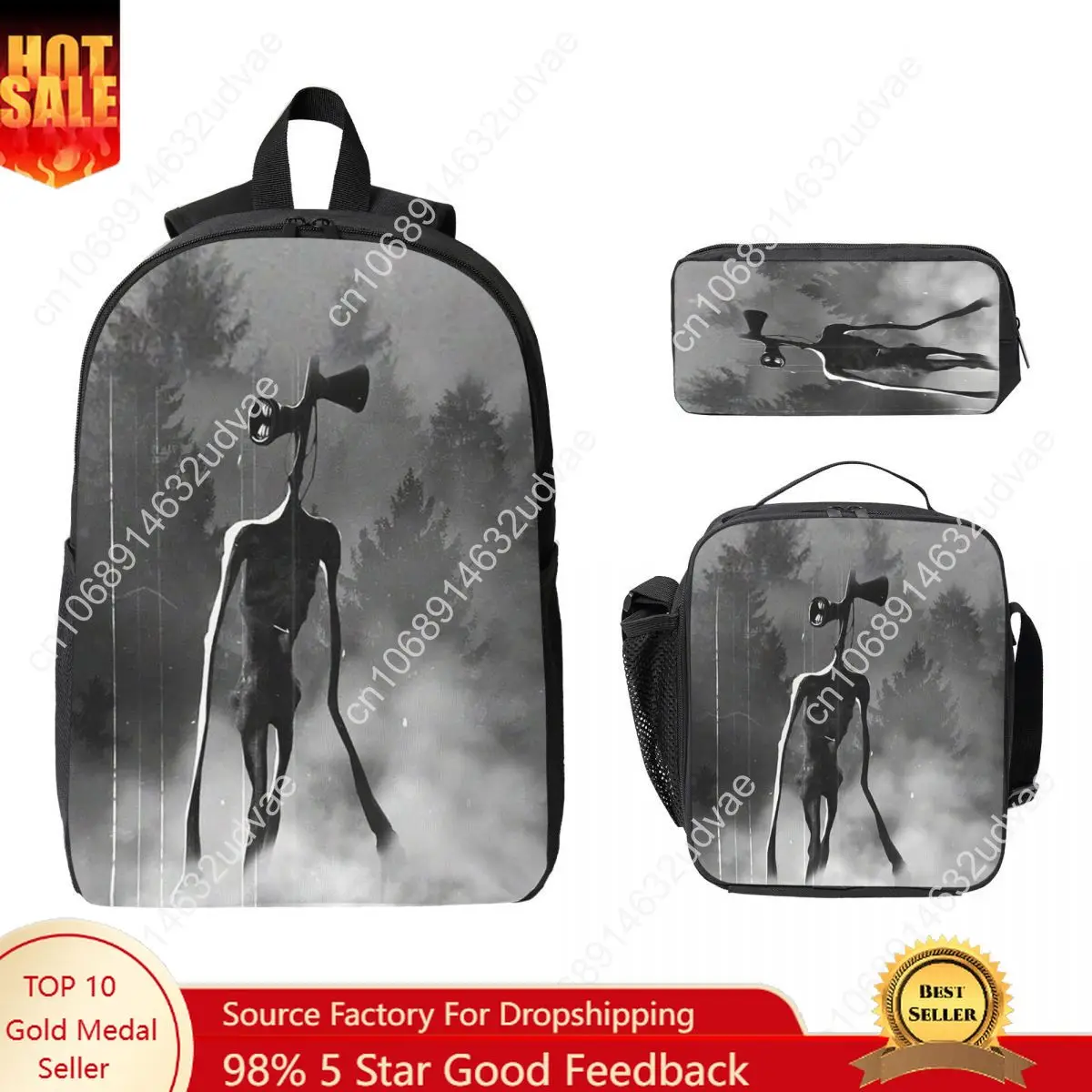 Siren Head Osepanhead Backpack Student Boys Girls BookBag School Bag Laptop Shoulder Bags 3ps Insulated Lunch Bag Pencil Case
Siren Head Osepanhead Backpack Student Boys Girls BookBag School Bag Laptop Shoulder Bags 3ps Insulated Lunch Bag Pencil Case