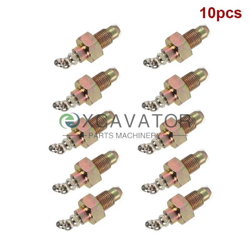 10 Pieces 4276114 Track Adjuster Grease Valve for Hitachi EX12 EX30-2 EX40UR HX120B-2 ZX17U-2 Excavator Parts
10 Pieces 4276114 Track Adjuster Grease Valve for Hitachi EX12 EX30-2 EX40UR HX120B-2 ZX17U-2 Excavator Parts