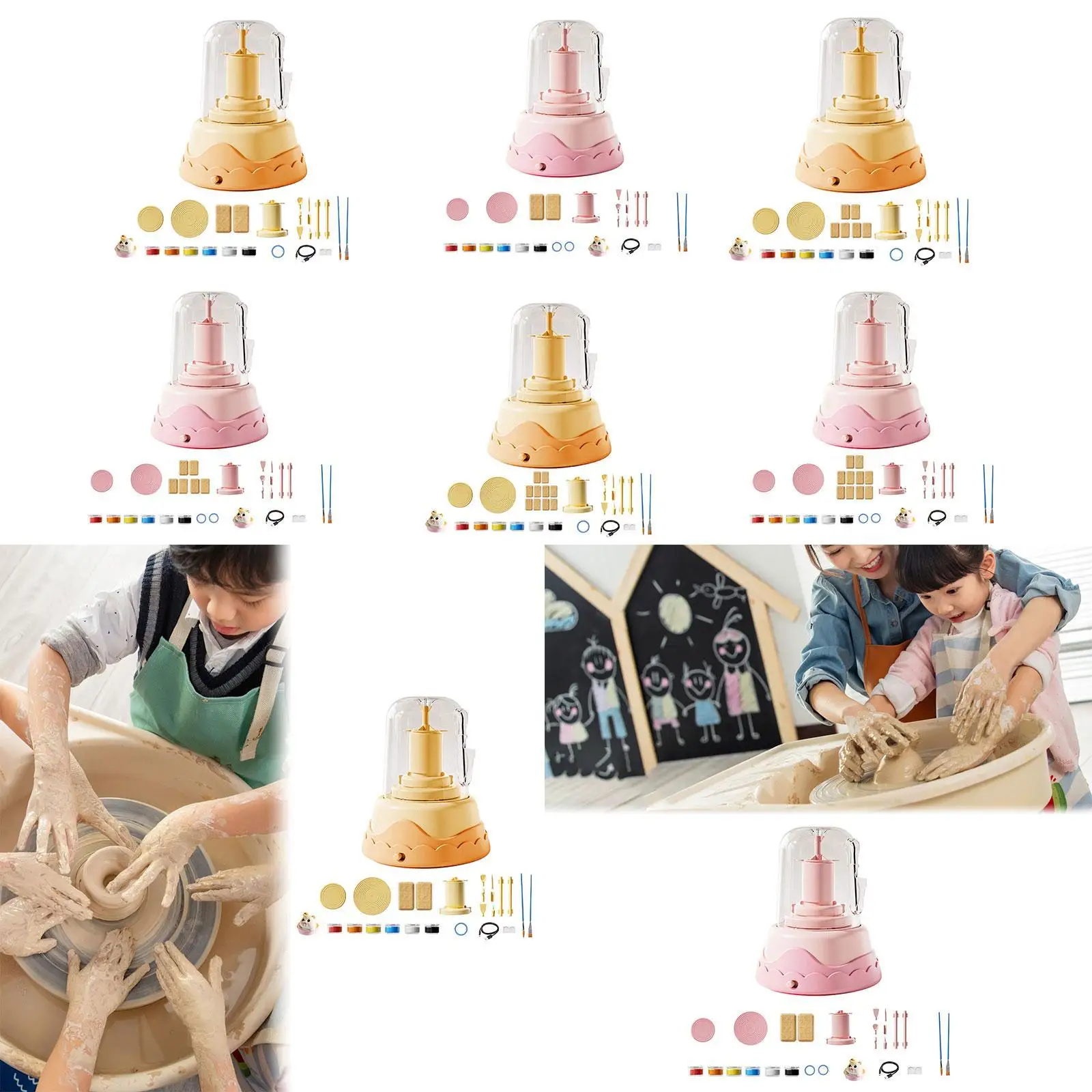 Electric Pottery Wheel Set for Kids DIY Painting Supplies Craft Making Kit
Electric Pottery Wheel Set for Kids DIY Painting Supplies Craft Making Kit