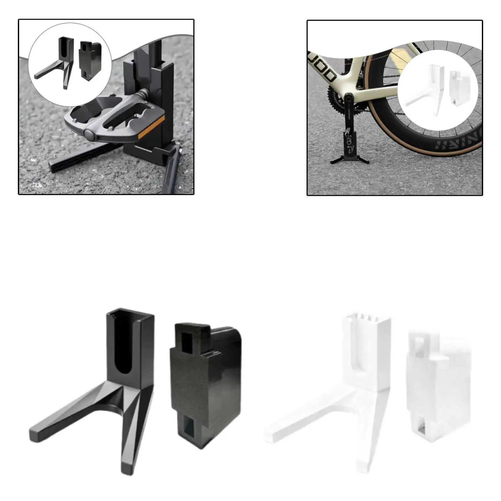 Portable Bike Pedal Stand Rack Easy Install Non Slip ABS Mount for Road Bicycle Parking and Storage
Portable Bike Pedal Stand Rack Easy Install Non Slip ABS Mount for Road Bicycle Parking and Storage