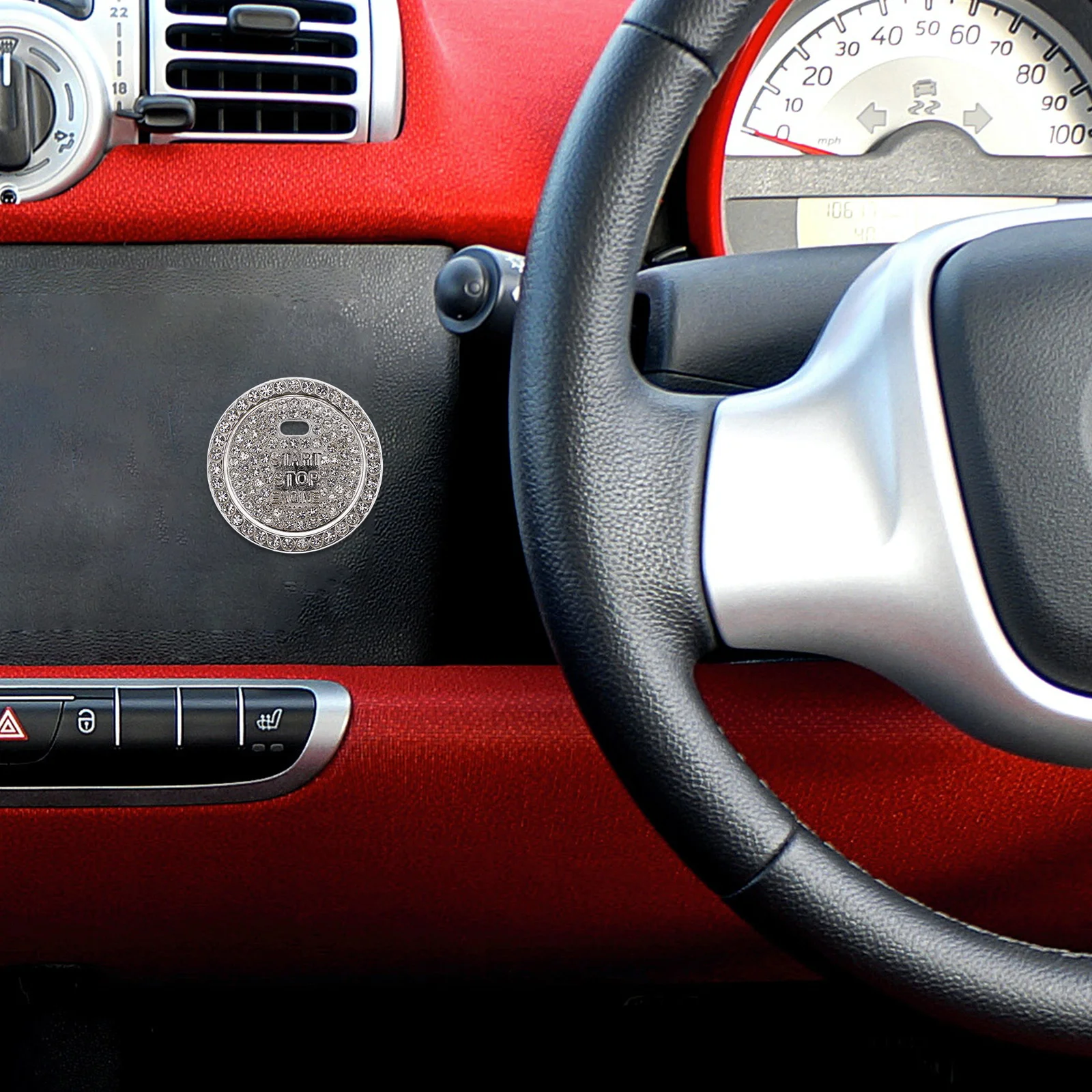 Bling Car Accessories for Women Rhinestone Push to Start Button Cover Engine Start Ring Anti-Scratch Decorative Auto Interior
Bling Car Accessories for Women Rhinestone Push to Start Button Cover Engine Start Ring Anti-Scratch Decorative Auto Interior