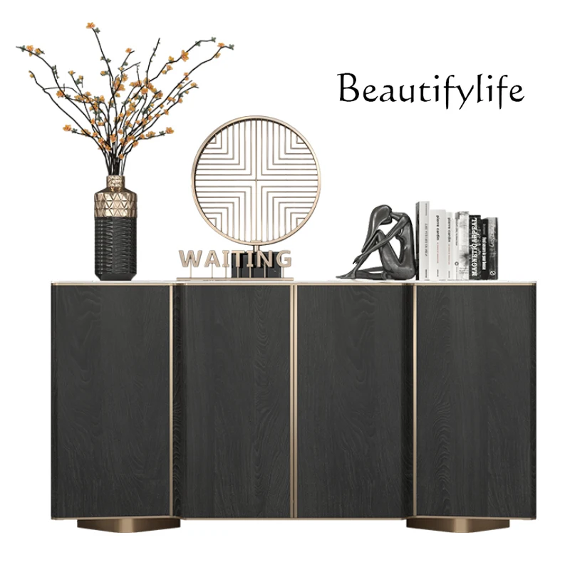 Italian light luxury minimalist entrance cabinet modern simple high-end living room storage new rock slab dining side cabinet
Italian light luxury minimalist entrance cabinet modern simple high-end living room storage new rock slab dining side cabinet