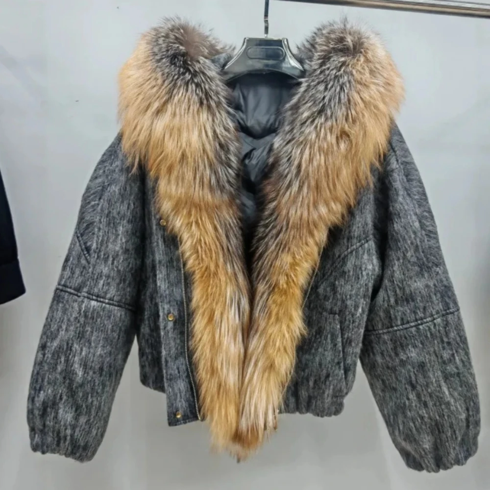 Duck Down Coat Luxury Designer Down Jacket Women Natural Fox Fur Collar Puffer Coat Thick Warm Loose Winter Snow Wear Outwears
Duck Down Coat Luxury Designer Down Jacket Women Natural Fox Fur Collar Puffer Coat Thick Warm Loose Winter Snow Wear Outwears