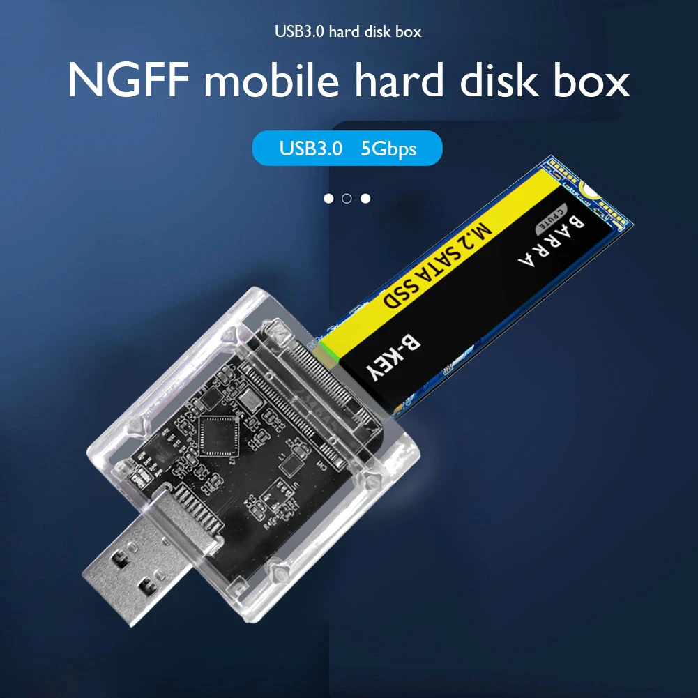Корпус SSD M2 Корпус SATA Высокоскоростной адаптер USB 3.0 5 Гбит/с Gen 1 SSD-диск
Корпус SSD M2 Корпус SATA Высокоскоростной адаптер USB 3.0 5 Гбит/с Gen 1 SSD-диск