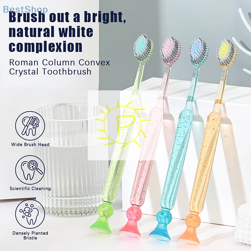 2/4 шт. сверхдлинная насадка для щетки, антибактериальная зубная щетка с мягкой щетиной, нескользящей ручкой и основанием на присоске, вертикальный дизайн
2/4 шт. сверхдлинная насадка для щетки, антибактериальная зубная щетка с мягкой щетиной, нескользящей ручкой и основанием на присоске, вертикальный дизайн