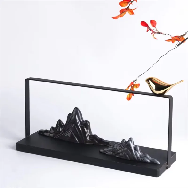 Chinese Style Decor Mountain Black Minimalist Resin Art Mountain Modern Living Room Bedroom Home Decor
Chinese Style Decor Mountain Black Minimalist Resin Art Mountain Modern Living Room Bedroom Home Decor