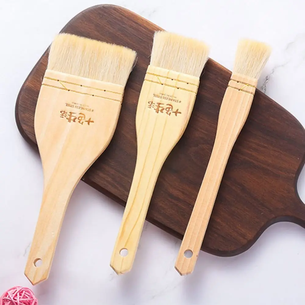 3pcs Portable Wooden Handle Barbecue Oil Brush Good Absorbent Wool Sauce Brush Soft Kitchen Brush Mooncake
3pcs Portable Wooden Handle Barbecue Oil Brush Good Absorbent Wool Sauce Brush Soft Kitchen Brush Mooncake