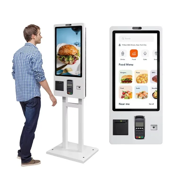 Настраиваемый сенсорный терминал самообслуживания для ресторанов, платежные киоски OEM/ODM по заводской цене
Настраиваемый сенсорный терминал самообслуживания для ресторанов, платежные киоски OEM/ODM по заводской цене
