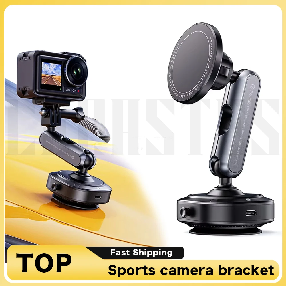 Electric Vacuum Car Mount for Action Camera 360° Adjustable Aluminum Holder Compatible with DJI AKASO GoPro Insta360 Series
Electric Vacuum Car Mount for Action Camera 360° Adjustable Aluminum Holder Compatible with DJI AKASO GoPro Insta360 Series